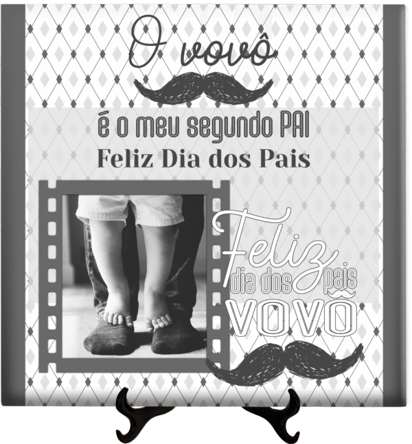 Azulejo Dia Dos Pais Com Foto