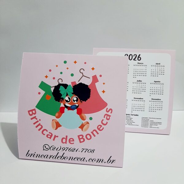 calendário 2026 com logo